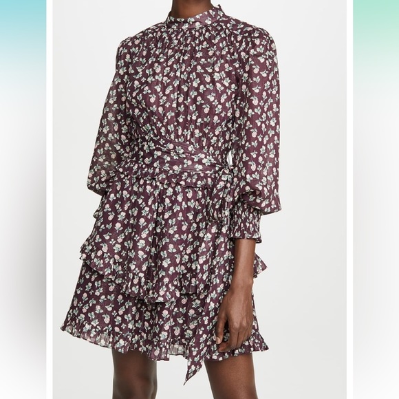 La Vie Rebecca Taylor Long Sleeve Cherise Dress - Picture 4 of 12